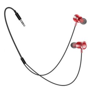 High Quality Short Wired Earphones with Heavy Bass 3.5mm round Hole Bluetooth Connector Noise Reduction HiFi Sound In-Ear Headsets