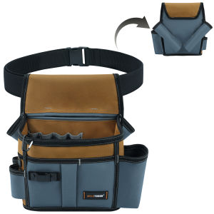 MELOTOUGH Electrician Tool Pouch with BeltTool BagTool Pouch with Belts Clip Adjustable 2-Inch Belt for ElectricianCarpenter