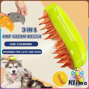 Klimo Pet Comb Steam Spray Massage Hair Combs Massages and Cleanses Brush for Dog Cat