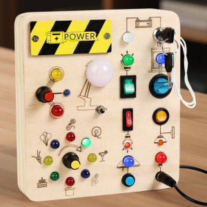 Early Education Light-Up Button Toy Board For Hand Skill Development