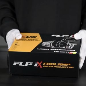 ISUN Lampu Foglamp BILED Laser FLP-1X dengan Demon Eyes dan Blue Lens Projector DC9-14V/110W