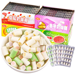 Shunlong Sweet Potato Sugar Milk Flavor Candy Sandwich Soft Candy Sandwich Soft Candy Childhood Nostalgic Childhood Post-90s Snack Candy