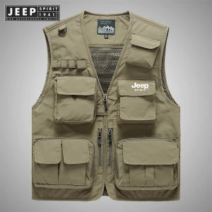 Jeep Spirit 1941 estd cắm trại Áo khoác nam áo ba lỗ đi bộ đường dài câu cá nhiếp ảnh leo núi áo vest sát nách