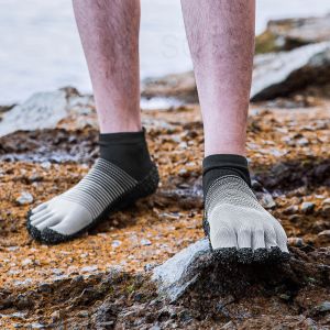 Quick Dry Five Finger Barefoot Swimming Shoes Couples Water Shoes Skin Friendly Soft Shoes Durable Rubber Anti Slip Breathable