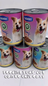 Grain Free Dog Wet Food 375g | Beef Chicken Vegetable | High Protein Soft Chunk Dog Food | Healthy Canned Dog Meal