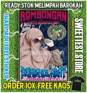 BENDERA PECINTA SHOLAWAT 1 HARI JADI TANPA PREE ORDER UKURAN 200X300