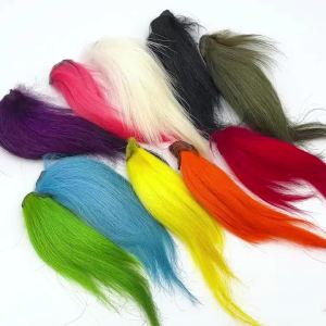 Dyed Natural Goat Tail Hair Fly Fishing Tying Material For Salmon Steelhead Patterns Streamers Wet Flies Lure Knotting