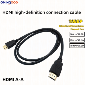 MINGOOD HDTV OD5.5 Cable 1080P Compatible High Definition High Speed HD Data Cable Version Computer Monitor Video Laptop