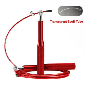 360 Degree Ball Bearing Speed Jump Rope Adjustable Steel Wire Skipping Anti-Slip Handle Fitness Training Rope for Cardio Workout