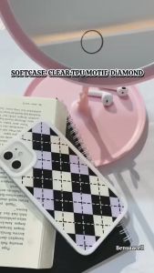 SOFTCASE SILIKON SOFT CASE CASING CLEAR TPU MOTIF DIAMOND FOR REALME NOTE 60 NOTE 50 NARZO N53 NARZO 50A 50i 50A PRIME 50i PRIME NARZO 30A NARZO 20 20 PRO -BAD