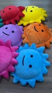 หมอนผ้าห่ม หมอนผ้าห่มตุ๊กตาพระอาทิตย์ มีผ้าห่มในตัว นุ่ม นิ่ม น่ากอด  ผ้านุ่มมาก สีสดใส น่ารัก