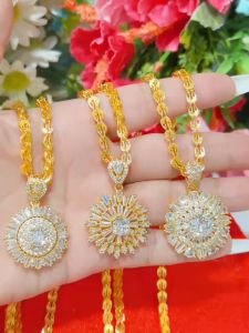 Dây chuyền mặt xoàn mạ 18.k cao cấp E.M29