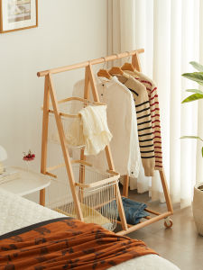 Portable Wooden Clothes Rack