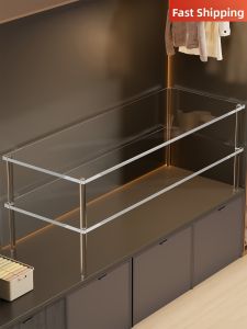 Evesigar | Acrylic Material Cabinet with Layered Storage Shelves