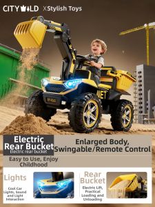 YUEZHANJINGDU | Ride-on RC Electric Excavator Toy