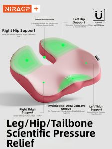 NIRA | Pressure Relief Coccyx Cushion Tailbone Pain Relief Office Chair