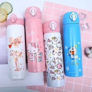 Bình giữ nhiệt 500ml inox 304 thiết kế nắp bật và khóa gài bình giữ nhiệt cho bé cao cấp - Bình Nước Giữ Nhiệt Cute Đáng yêu Cho Bé Hàng Cao Cấp Phù Hợp Đi Học Dã Ngoại