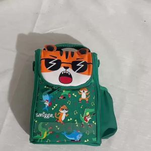 323 กระเป๋าข้าวเด็กเด็กชาย กระเป๋าสะพายข้าง กระเป๋าถือลายเสือเขียว กันน้ำ ฉนวนกันความร้อน ขนาด 9 นิ้ว