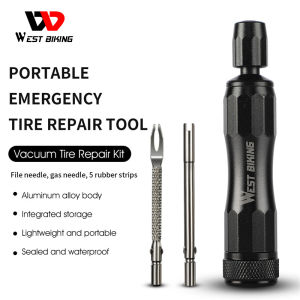 WEST BIKING Bicycle Tire Repair Tool Mini Portable Tubeless Tyre Quick Repair Strip Tools Kits Rubber Stripes MTB Road Bike Tire Maintenance Tool