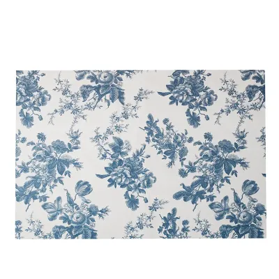 Peony Blue-and-White Pattern Gift Wrapping Paper Snow Pear Paper Instagram-Style Premium Packaging Paper Accessories & Floral