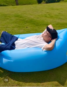 KeepMoving【ส่งภายใน24ชม】โซฟาเป่าลมสำหรับชายหาดกลางแจ้งพกพาสะดวกพับได้โซฟาเป่าลมสำหรับตั้งแคมป์นอนถุงนอนคนโสด