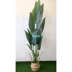 Pohon Artificial Tanaman Hias Daun Heliconia T210 Latex Cover Purun Belly Dekorasi Cafe Aesthetic
