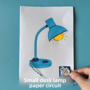 Creative DIY Paper Circuit Material Kit Lampshade Coloring for Primary School Kindergarten Children Science Experiment Toys