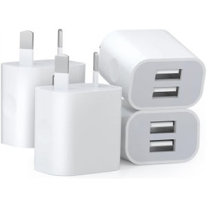 Double USB Wall Plug Adapter 2-Port USB AU Plug 5V/2.1A Charger 2-Port USB AU Plug 5V/2.1A Charger For Phone