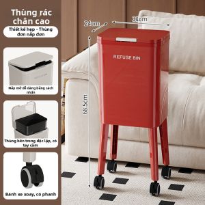 QIANQIN | Thùng Rác Bếp Dễ Sử Dụng Cho Phân Loại Rác khô và ướt