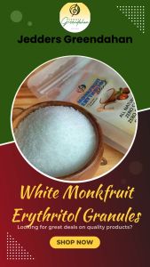 Greendahan Monkfruit Erythritol  Blend Granules 250g (2x sugar sweetness)  -  Keto Friendly SweetenerNO MALTODEXTRIN