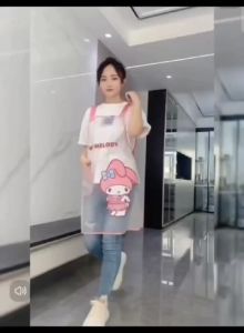 OHHDEER Kawaii Cinnamoroll Apron MyMelody Cartoon Kitchen Cute TPU Waterproof and Oil Proof Creative Transparent Apron