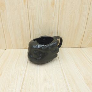 กระเป๋าแก้วมัคทรงพิเศษ เซรามิค สีดำ ปริมาตรความจุ 17.8 oz. ( 510 ml. ) ขนาด 4.5 x 3.1 นิ้ว