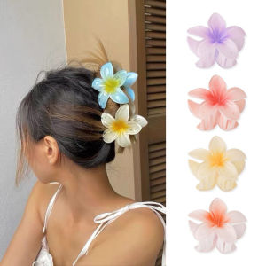 Attraction Fashion Flower Hair Clips Girls Acrylic Hairpin Summer Beach Women Hair Accessories