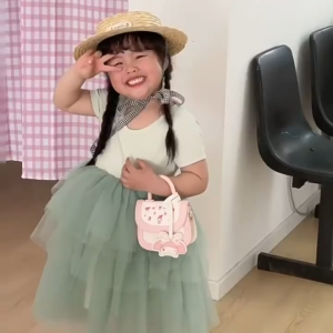 Túi xách trẻ em da PU Kuromi xinh xắn túi đeo chéo cho bé đi chơi