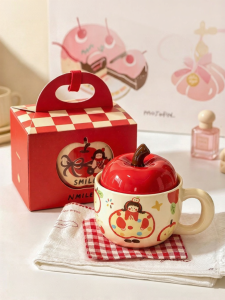 MODERN SWEETHOME | Tách Quà Thiết Kế Bằng Apple Có Nắp