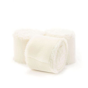 3 Rolls of 5M Chiffon Black Green Frays Ribbon Holiday Gift Wedding Invitation Box TiesBouquet Wrapping DIY Material