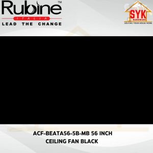 SYK Rubine Able ACF-BEATA56-5B-MB 56 Inch 1Pcs Ceiling Fan Black DC Motor 5 Blade Ceiling Fan Electric Remote Control Kipas Road Bike 56 Rubbermaid 56 Cooler - Lazada