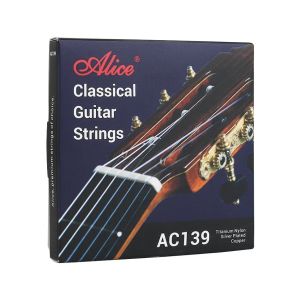Alice | Alice AC139 Classical Guitar Strings Titanium Nylon Silver Plated Copper Anti-rust Coating Normal/Hard Tension 028-043/0285-044