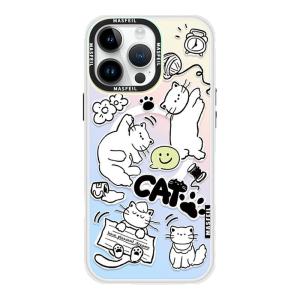 MASFEIL | Line Cat for iPhone18Promax Phone Case 16 Magnetic Tape Holder Apple 17Pro All Inclusive Cover 15 Ultra Thin Cute ip13pm12