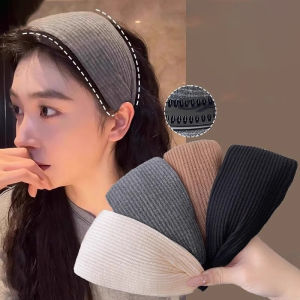 New Fashion Wide Hair Hoop Hairband Solid Stripes Hair Bands for Women Girls Nonslip Twilled Headbands Hair Accessories Headwear