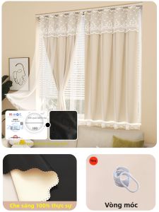 YANYANGTIAN | Bộ Rèm Chặn Nắng Không Cần Khoan Đóng Dùng Dây Dán Ma Thuật