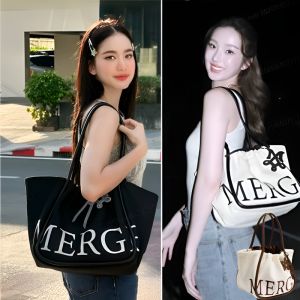 Limited Edition M Tote Bag Canvas Handbag Shopping Bag for women Multiuse MERGE