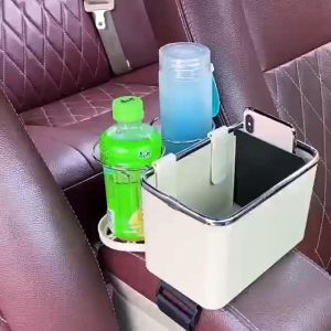 Tempat Tisu Serba Guna Armrest Storage Box Multifungsi Organizer Multiguna With Cup Holder Kotak Tissue Sandaran Tangan Aksesoris Interior Kabin Mobil Hadiah Gift