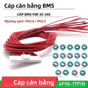 Cáp Cân Bằng Cho Pin Lithium 4PIN-18PIN BMS Dây Cân Bằng Mạch Bảo Vệ Tương Thích Với Pin 4S-16S Phụ Kiện DIY Dụng Cụ Sửa Chữa Tại Nhà