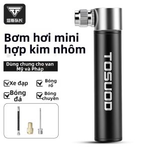 TOSUOD | Bơm xe đạp áp suất cao di động cho xe đạp núi và đường phố nhôm