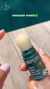 NPURE Cica Beat The Sun Powder Bedak Npure Sunscreen Loose Powder SPF35 UVA UVB BPOM ORIGINAL Tabir Surya