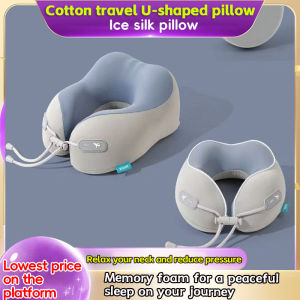 Comfortable sleep quality memory Foam U-Shaped Neck Support Pillow Portable Travel Sleeping Pillow for Plane Car Home Office Driving Comfortable Breathable