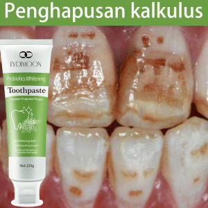 LYDIMOON Pasta gigi pemutih gigi kuning pasta gigi tingkat karang pemutih pasta gigi karang gigi 60ml/kotak Pasta gigi probiotik Menghilangkan noda gigi / Pemutihan / Fresh breath / Menyeimbangkan bakteri oral