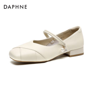 Daphne | Bow Accent Fairy-style Summer Heel Increase Leather Shoes