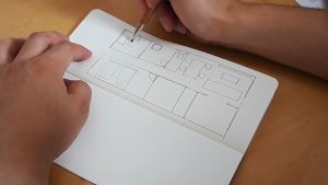 【Premium Paper] Yamamoto RO-BIKI Passport Size Notebook Museum Series Blau  - Dot Grid - New Chiffon Cream Paper